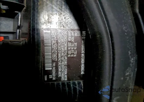 2015 BMW I3 Rex z USA, uszkodzony, nr VIN WBY1Z4C56FV278937